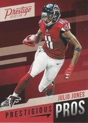 2019 Panini Prestige Prestigious Pros Julio Jones #PP-JJ card