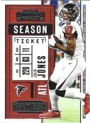 2020 Panini Contenders Base Set Julio Jones #97 card