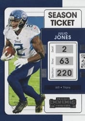 2021 Panini Contenders Base Set Julio Jones #95 card