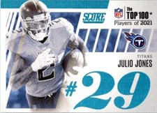 2022 Score Top 100 Julio Jones #T29 card