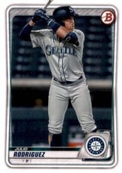 2020 Bowman Draft Base Set Julio Rodriguez #BD-188 card