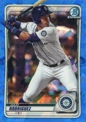 2020 Bowman Sapphire Edition Base Set Julio Rodriguez #BCP-19 card
