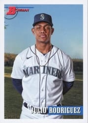 2021 Bowman Heritage Base Set Julio Rodriguez #141b card