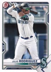 2021 Bowman Prospects Julio Rodriguez #BP-86 card