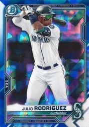 2021 Bowman Sapphire Edition Base Set Julio Rodriguez #BCP-86 card