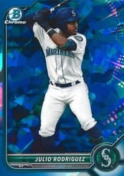 2022 Bowman Sapphire Edition Base Set Julio Rodriguez #BCP-45 card