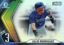 2022 Bowman Scouts' Top 100 Julio Rodriguez #BTP-3 card