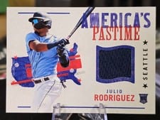 2022 Panini Chronicles America's Pastime Swatches Julio Rodriguez #APS-JR card