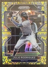 2022 Panini Prizm Julio Rodriguez Snake Skin Prizm #40 card