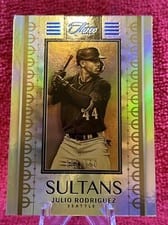 2022 Panini Three and Two Sultans Julio Rodriguez #S-22 card