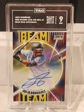 2022 Stadium Club Chrome Beam Team Autographs Julio Rodriguez #BTA-JR card