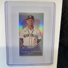 2022 Topps Allen & Ginter Chrome Mini Rookie Design Variations Julio Rodriguez #RDV-10 card