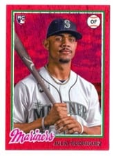 Julio Rodriguez 2022 Topps Archives #115 Red Hot Foil