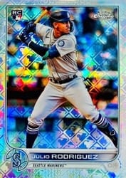 2022 Topps Chrome Logofractor Edition Base Set Julio Rodriguez #111 card