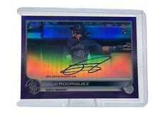 2022 Topps Chrome Rookie Autographs Julio Rodriguez #RA-JRO card