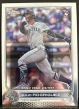 2022 Topps Chrome Update Julio Rodriguez #USC165 card