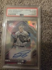 2022 Topps Cosmic Chrome Autographs Julio Rodriguez #CCA-JRO card