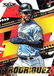 2022 Topps Fire Base Set Julio Rodriguez #107 card