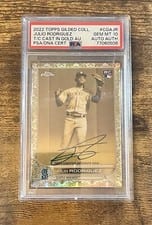 2022 Topps Gilded Collection Cast in Gold Autographs Julio Rodriguez #CGA-JR card