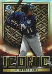 2023 Bowman Chrome Iconic Julio Rodríguez #BI-9 card