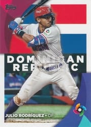 2023 Topps 2023 World Baseball Classic Stars Julio Rodriguez #WBC-24 card