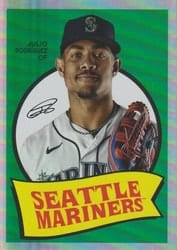 2023 Topps Archives 1969 Team History Foil Julio Rodríguez #69T-50 card