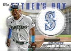 2023 Topps Father's Day Commemorative Team Patches Julio Rodriguez #FD-JR card
