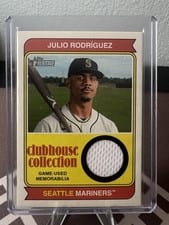 2023 Topps Heritage Clubhouse Collection Relics Julio Rodríguez #CCR-JRZ card