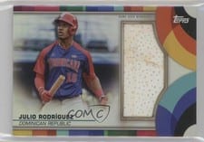 2023 Topps World Baseball Classic Base Relics Julio Rodríguez #BRC-JR card