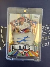 2023 Topps World Baseball Classic Country Debut Autographs Julio Rodríguez #CDA-JRO card