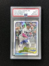 Julio Rodríguez 2024 Topps Chrome Update 1989 Topps Baseball Autographs card
