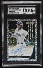 Julio Rodríguez 2024 Topps Update Topps Black Gold Autographs card