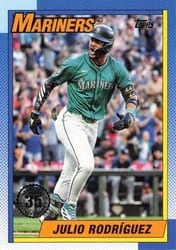 2025 Topps 1990 Topps Baseball (Series One) Julio Rodríguez #T90-42 card