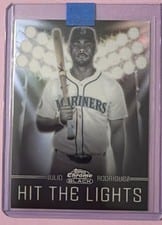 2025 Topps Chrome Black Hit the Lights Julio Rodríguez #HTL-25 card