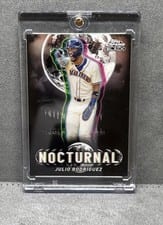 2025 Topps Chrome Black Nocturnal Julio Rodríguez #NOC-19 card