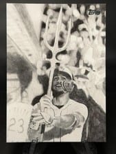 2025 Topps Update Keegan Hall Art Cards Julio Rodríguez #KHAC-14 card