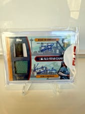 2023 Topps Update All-Star Stitches Dual Autographs Julio Rodríguez / Luis Castillo #ASSDA-RC card
