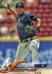 2018 Topps Base Set Julio Teheran #387 card
