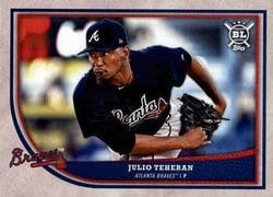 2018 Topps Big League Base Set Julio Teheran #119 card