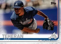 2019 Topps Base Set Julio Teheran #118 card