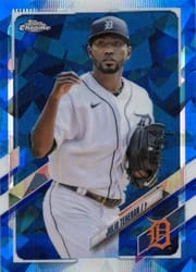 2021 Topps Chrome Update Sapphire Edition Base Set Julio Teheran #US38 card