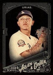 2018 Topps Allen & Ginter X Base Set Julio Urias #335 card