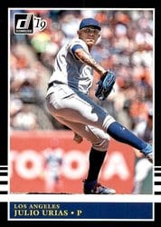 2019 Donruss Base Set Julio Urias #250 card
