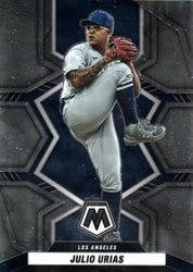 2022 Panini Mosaic Base Set Julio Urias #188 card