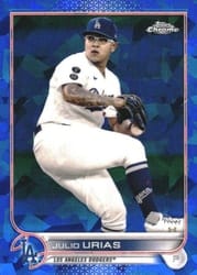2022 Topps Chrome Sapphire Edition Base Set Julio Urias #299 card