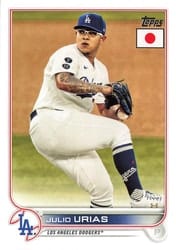 2022 Topps Japan Edition Base Set Julio Urias #103 card