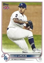 2022 Topps UK Edition Base Set Julio Urias #22 card
