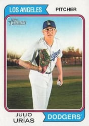 2023 Topps Heritage Base Set Julio Urías #56 card