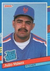 1991 Donruss Base Set Julio Valera #39 card