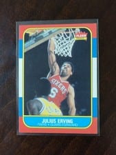 Julius Erving 1986 Fleer card